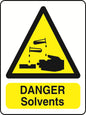 WARN036-236 Warning A6 stickers (2 x105mm X 148mm) Health And Safety Warning Sticker Latex Printed