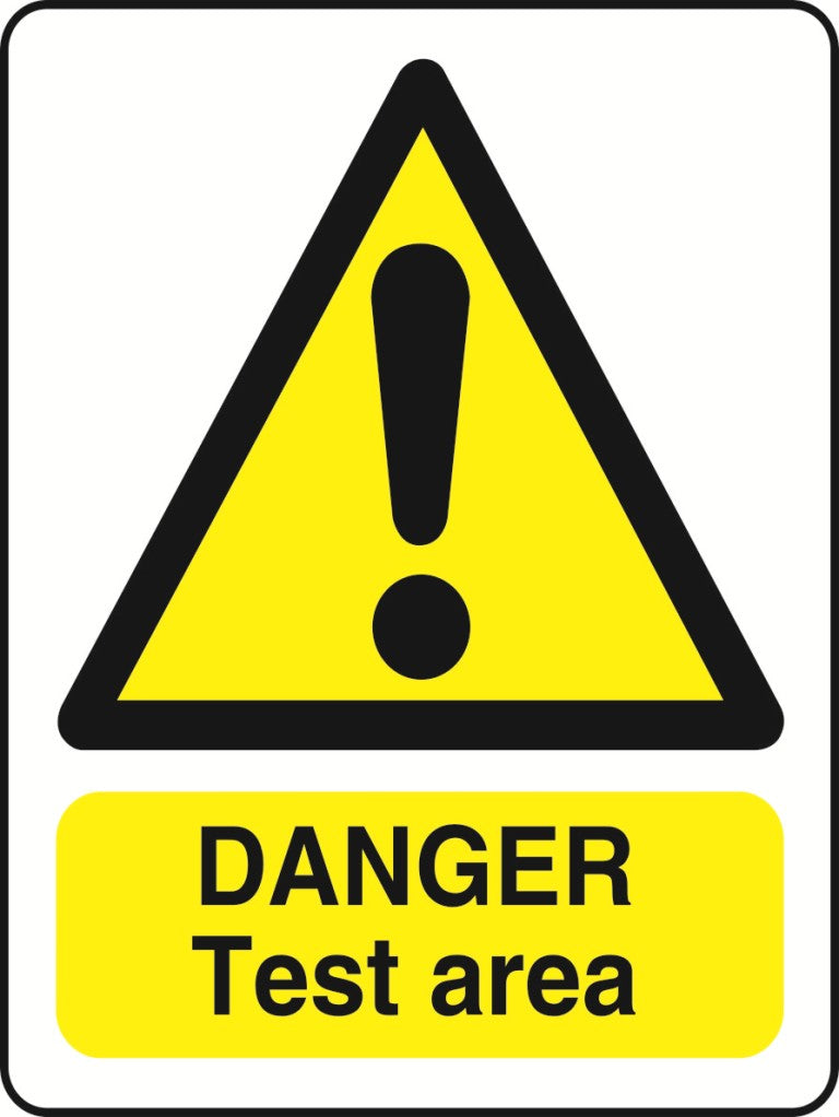 WARN036-236 Warning A5 stickers (2x148mm X 210mm) Health And Safety Warning Sticker Latex Printed