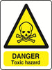 WARN036-236 Warning A5 stickers (2x148mm X 210mm) Health And Safety Warning Sticker Latex Printed