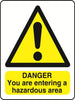 WARN036-236 Warning A5 stickers (2x148mm X 210mm) Health And Safety Warning Sticker Latex Printed
