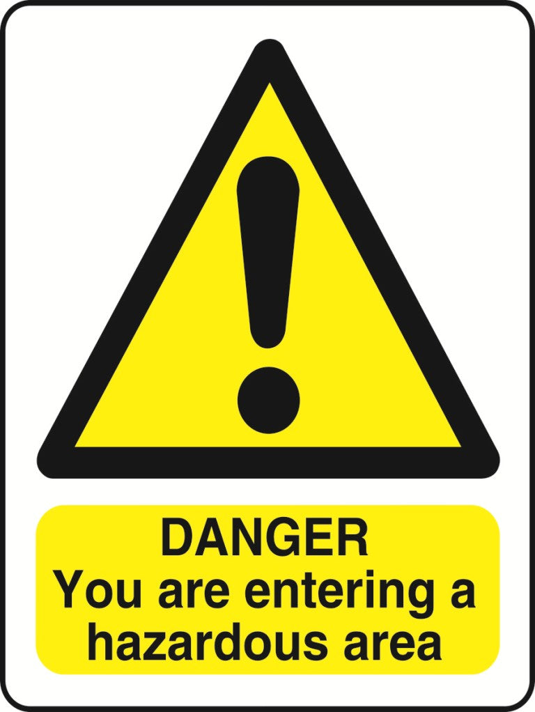 WARN036-236 Warning A5 stickers (2x148mm X 210mm) Health And Safety Warning Sticker Latex Printed