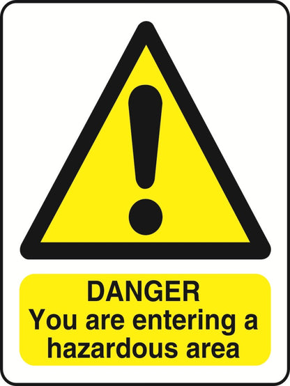 WARN036-236 Warning A5 stickers (2x148mm X 210mm) Health And Safety Warning Sticker Latex Printed