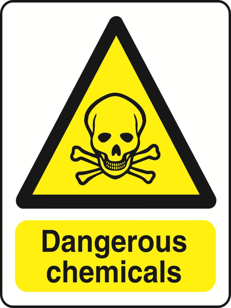 WARN036-236 Warning A5 stickers (2x148mm X 210mm) Health And Safety Warning Sticker Latex Printed