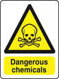 WARN036-236 Warning A6 stickers (2 x105mm X 148mm) Health And Safety Warning Sticker Latex Printed