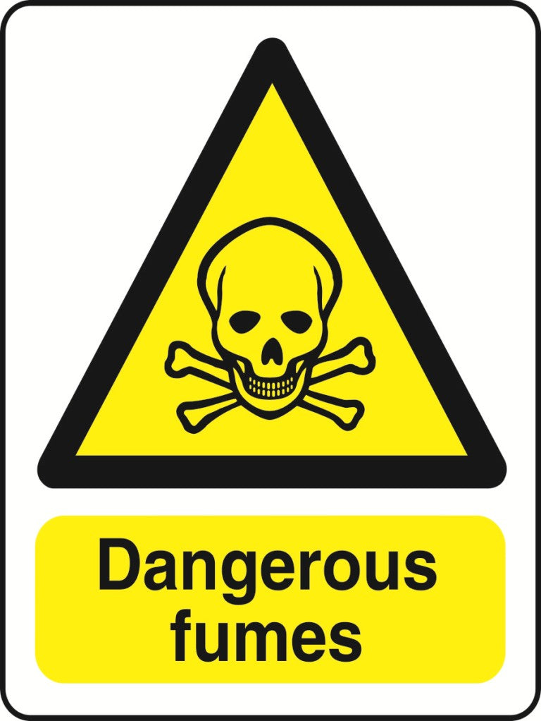 WARN036-236 Warning A5 stickers (2x148mm X 210mm) Health And Safety Warning Sticker Latex Printed