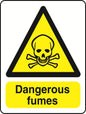 WARN036-236 Warning A6 stickers (2 x105mm X 148mm) Health And Safety Warning Sticker Latex Printed