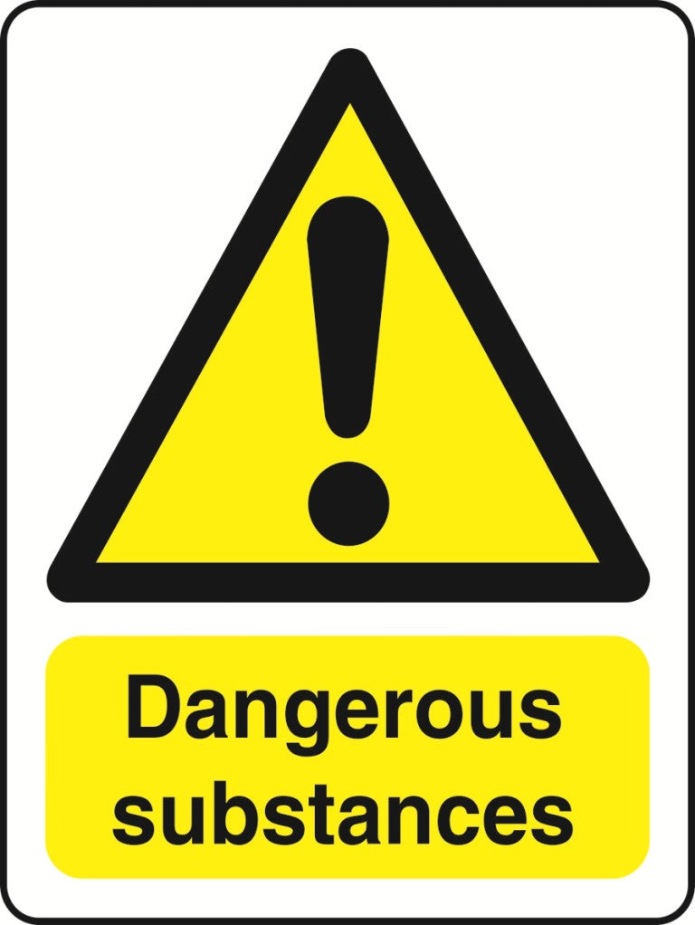 WARN036-236 Warning A5 stickers (2x148mm X 210mm) Health And Safety Warning Sticker Latex Printed