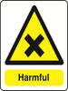WARN237-291 Warning A5 stickers (2x148mm X 210mm) Health And Safety Warning Sticker Latex Printed