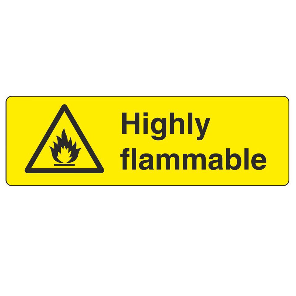 Danger Warning Stickers (100mm x 50mm) Health And Safety Warning Sticker Latex Printed MARK001B -015B
