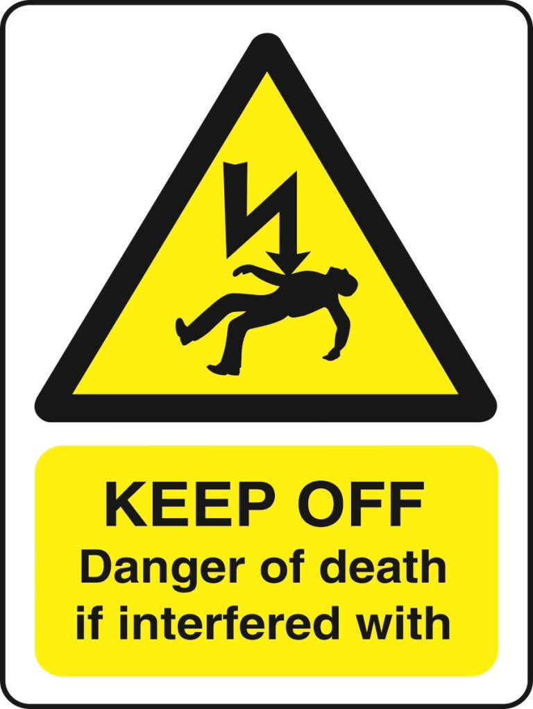 WARN237-291 Warning A5 stickers (2x148mm X 210mm) Health And Safety Warning Sticker Latex Printed