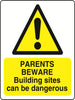 WARN237-291 Warning A5 stickers (2x148mm X 210mm) Health And Safety Warning Sticker Latex Printed