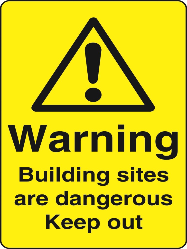 WARN237-291 Warning A5 stickers (2x148mm X 210mm) Health And Safety Warning Sticker Latex Printed