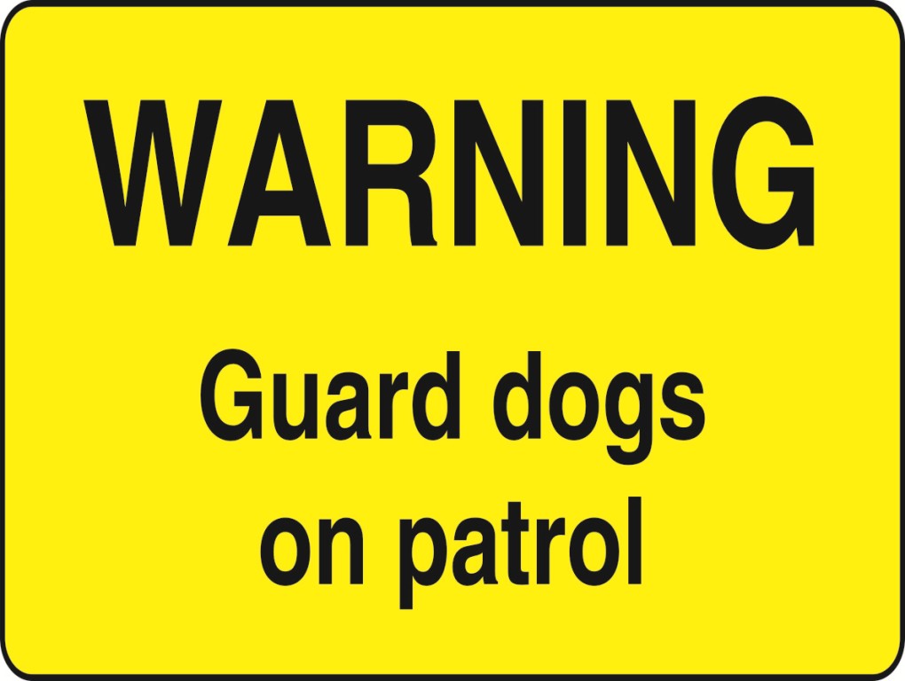 WARN036-291 Warning stickers Various Designs and Sizes Available
