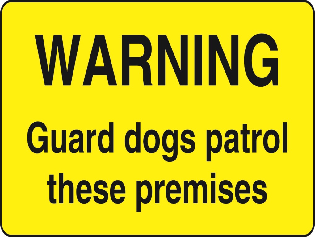 WARN036-291 Warning stickers Various Designs and Sizes Available
