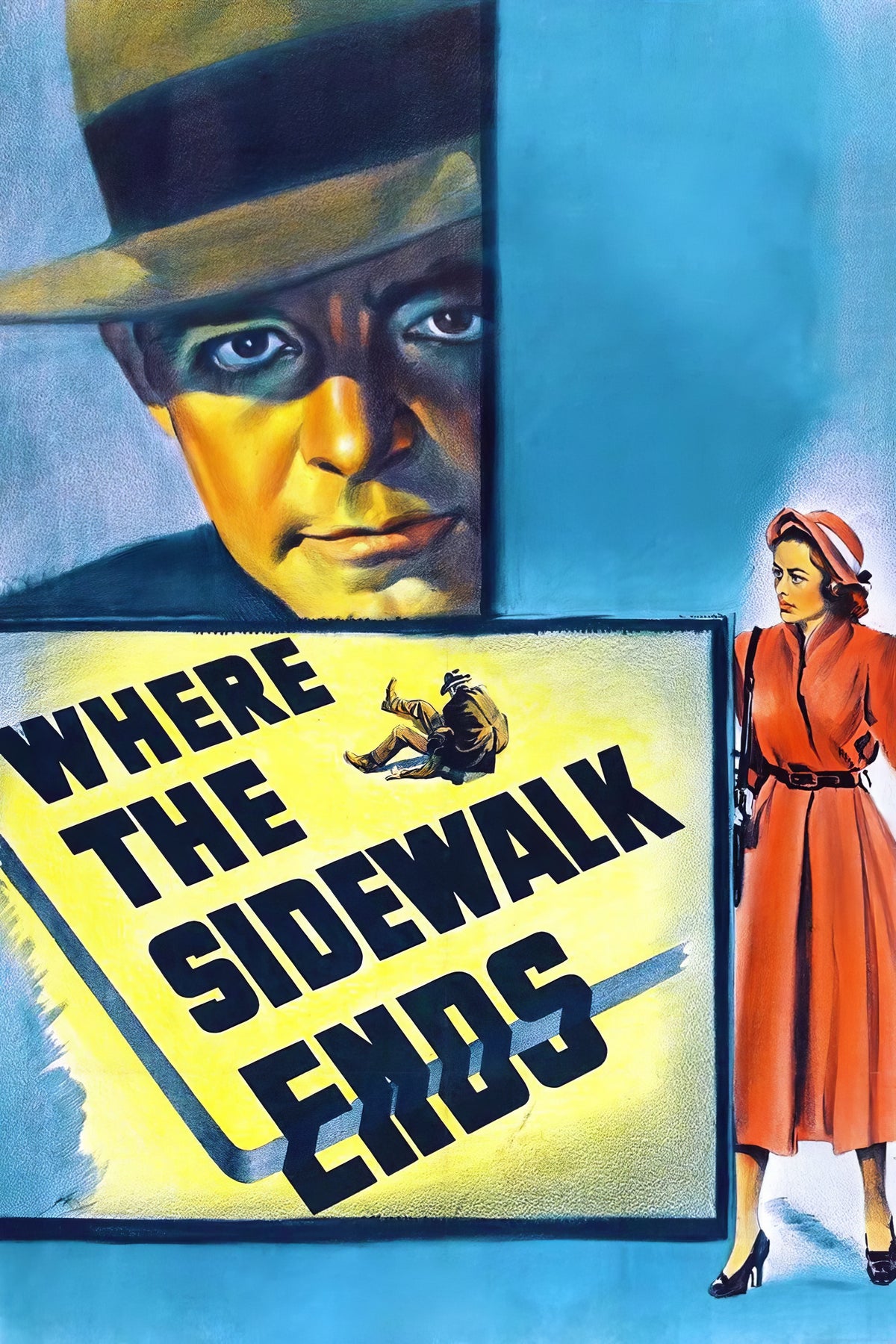 Where the Sidewalk Ends (1950) Film/Movie Premium Waterproof & Tear Resistant Posters