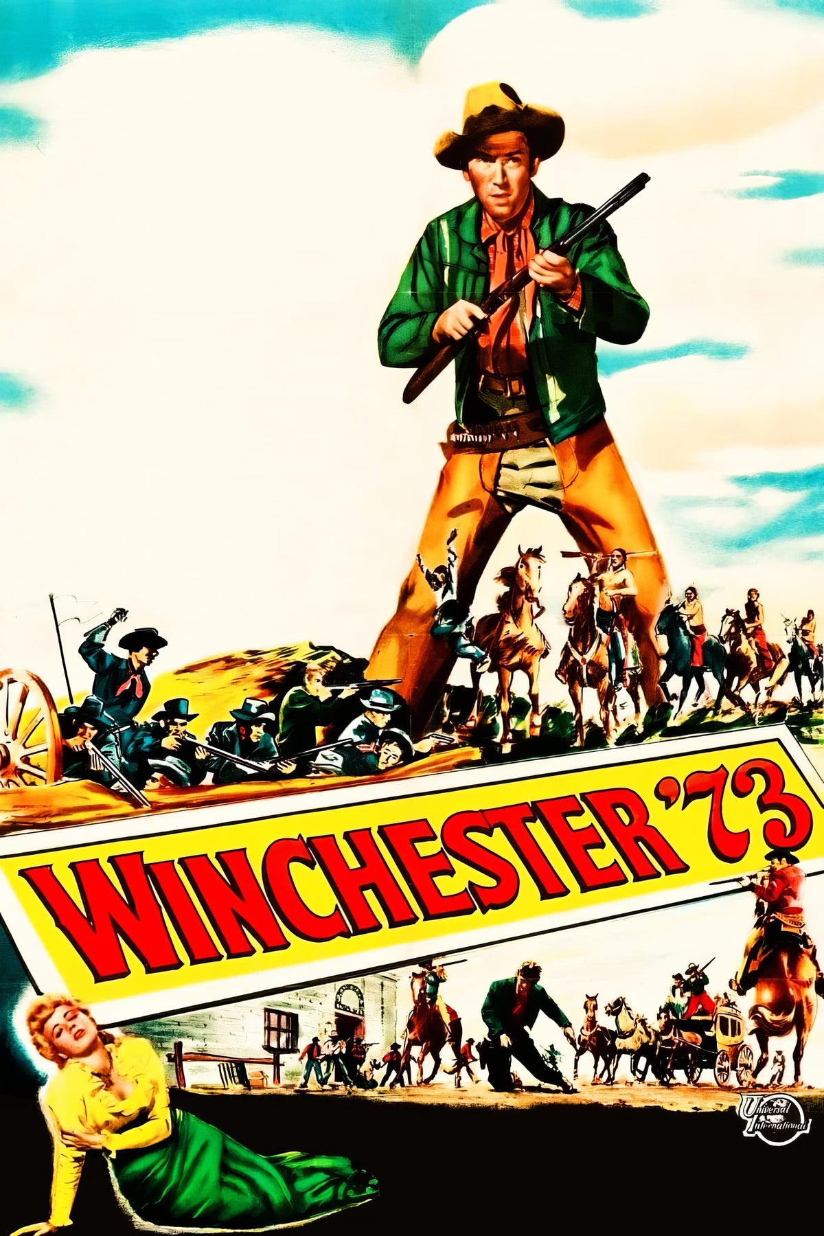 Winchester _73 (1950) Film/Movie Premium Waterproof & Tear Resistant Posters