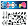 Christmas Santa Sticker Sheet Decal Xmas Wall Self Adhesive Vinyl Various Designs Available