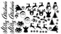 Christmas Santa Sticker Sheet Decal Xmas Wall Self Adhesive Vinyl Various Designs Available