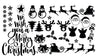 Christmas Santa Sticker Sheet Decal Xmas Wall Self Adhesive Vinyl Various Designs Available