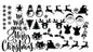 Christmas Santa Sticker Sheet Decal Xmas Wall Self Adhesive Vinyl Various Designs Available