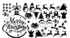 Christmas Santa Sticker Sheet Decal Xmas Wall Self Adhesive Vinyl Various Designs Available