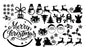Christmas Santa Sticker Sheet Decal Xmas Wall Self Adhesive Vinyl Various Designs Available