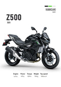Kawasaki Z500 (2025) Motorbike Poster Printed | Premium Waterproof & Tear Resistant Full Colour Posters