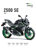 Kawasaki Z500 SE (2025) Motorbike Poster Printed | Premium Waterproof & Tear Resistant Full Colour Posters
