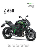 Kawasaki Z650 (2025) Motorbike Poster Printed | Premium Waterproof & Tear Resistant Full Colour Posters