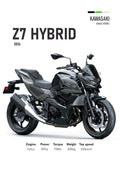 Kawasaki Z7 Hybrid (2025) Motorbike Poster Printed | Premium Waterproof & Tear Resistant Full Colour Posters