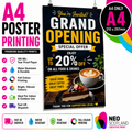 A4 to A0 Poster Printing | Premium Waterproof & Tear Resistant Full Colour Posters
