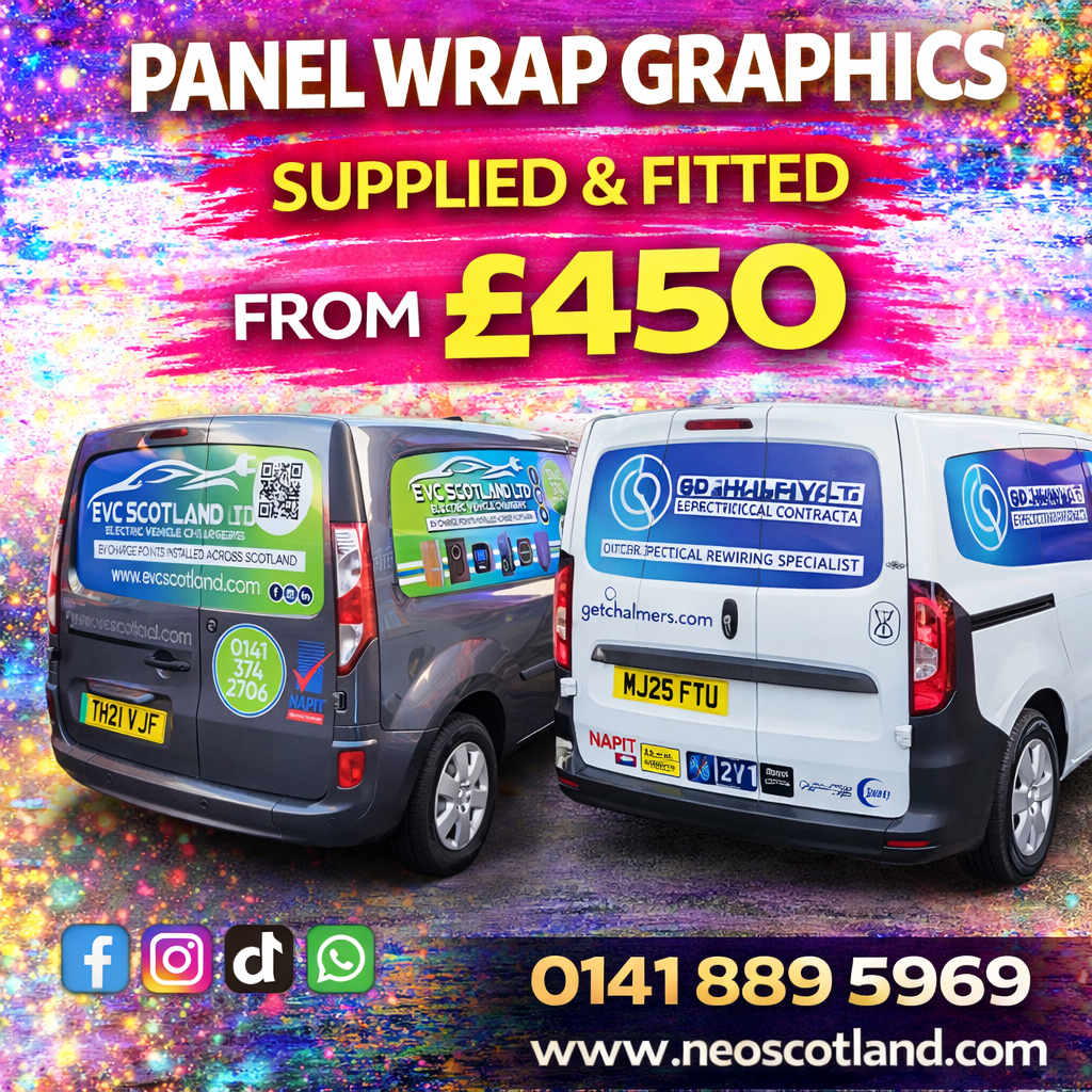 Panel Wrap Graphics Supplied and Fitted From £450.00
