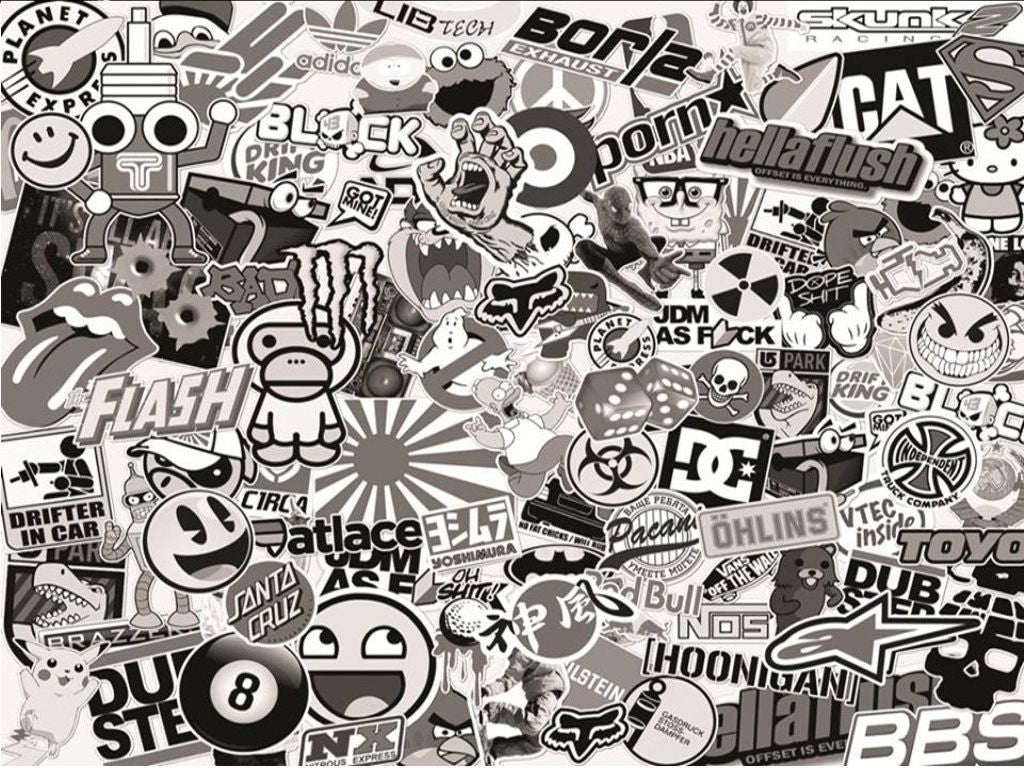 SB11-SB20 sticker bomb sheets for car van motorbike boat phone laptop wall window tablet Various Designs Available
