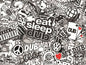 SB11-SB20 sticker bomb sheets for car van motorbike boat phone laptop wall window tablet Various Designs Available