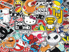 SB51-SB58 Sticker Bomb Sheets for Car Van Motorbike Boat Phone Laptop Wall Window Tablet Various Designs Available