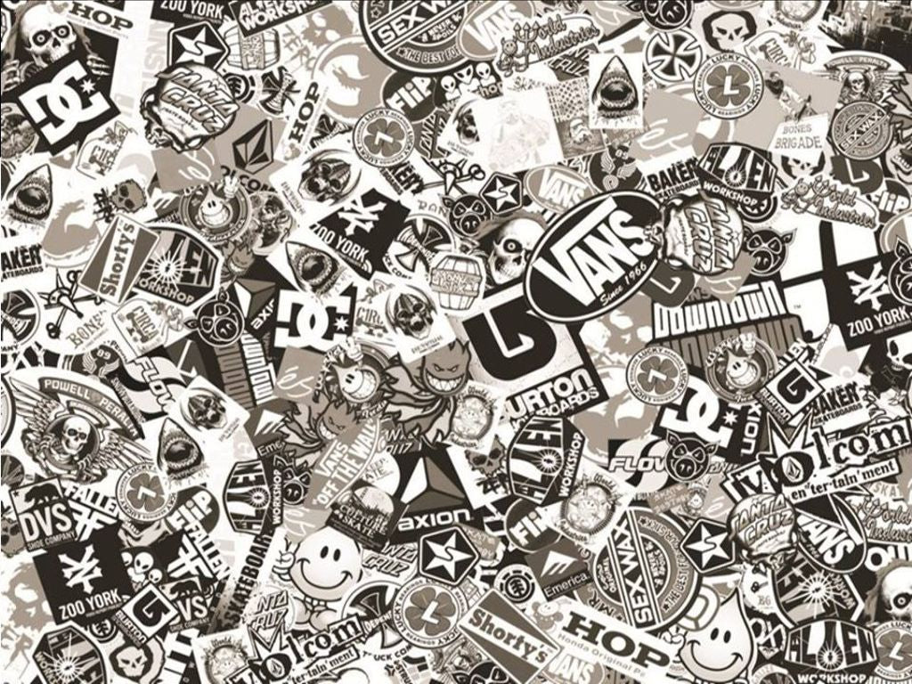 SB01-SB58 sticker bomb sheets for car van motorbike boat phone laptop wall window tablet