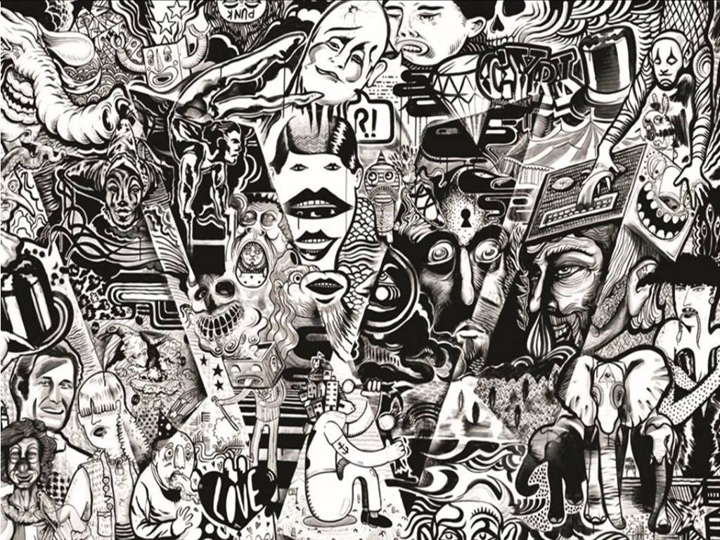 SB01-SB58 sticker bomb sheets for car van motorbike boat phone laptop wall window tablet