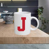 ALPHA4 Alphabet 11oz Ceramic printed mug letter funny cup gift tea coffee costa