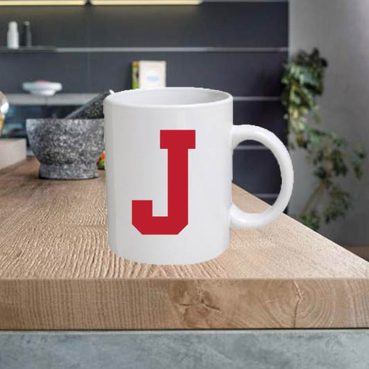 ALPHA4 Alphabet 11oz Ceramic printed mug letter funny cup gift tea coffee costa