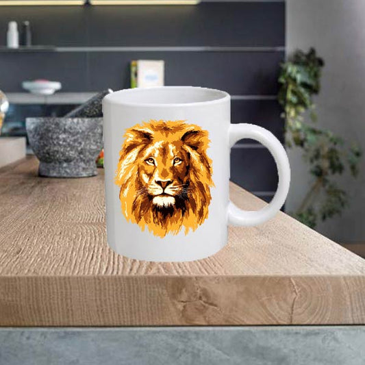 ANIMAL01 Lion 11oz Ceramic printed mug funny cup gift tea coffee costa