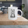 ANIMAL10 Wolf 11oz Ceramic printed mug funny cup gift tea coffee costa