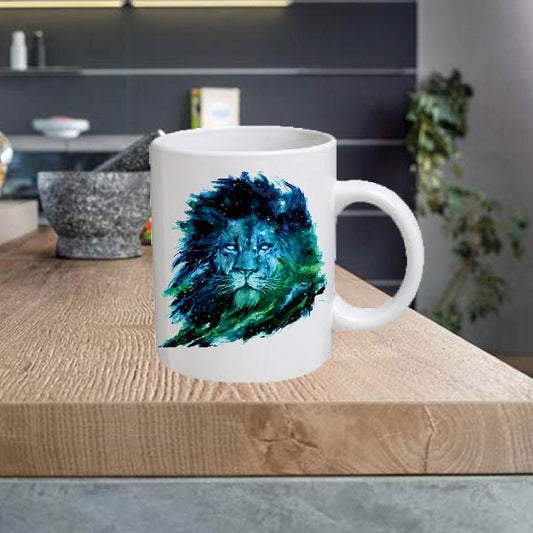 ANIMAL11 Lion 11oz Ceramic printed mug funny cup gift tea coffee costa
