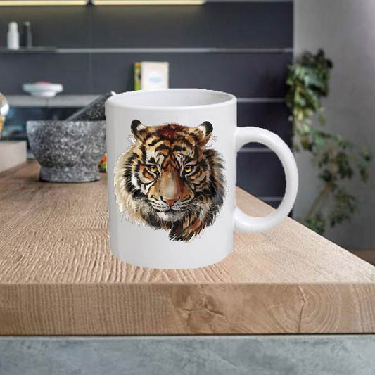 ANIMAL14 Tiger 11oz Ceramic printed mug funny cup gift tea coffee costa