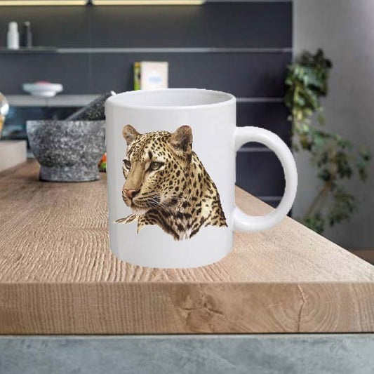 ANIMAL15 Leopard 11oz Ceramic printed mug funny cup gift tea coffee costa