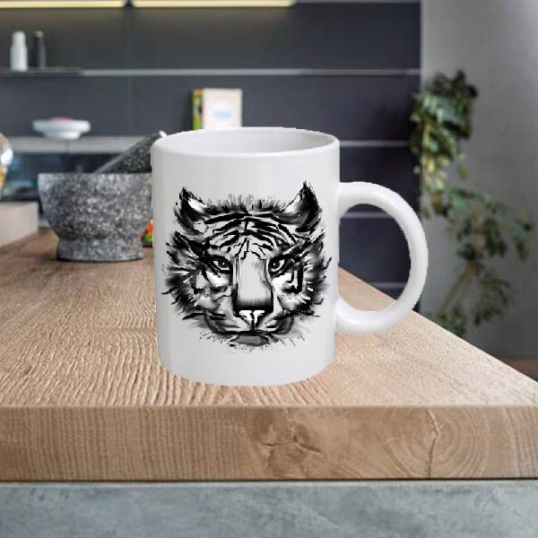 ANIMAL05 Tiger 11oz Ceramic printed mug funny cup gift tea coffee costa
