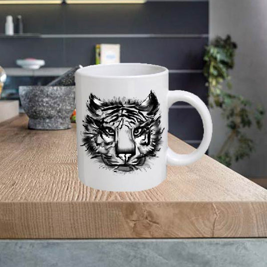 ANIMAL05 Tiger 11oz Ceramic printed mug funny cup gift tea coffee costa