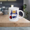 ANIMAL09 Wolf 11oz Ceramic printed mug funny cup gift tea coffee costa