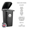 BIN01 Wheelie Bin x4 Custom Number and Street Name Stickers 150mm x 150m