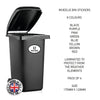 BIN04 Wheelie Bin x4 Custom Number and Street Name Oval Stickers 170mm x 120m