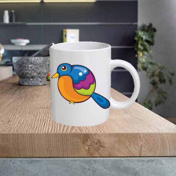 Bird 11oz Ceramic printed mug funny cup gift tea coffee costa BIRD